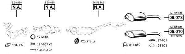 ASMET OP050760 Exhaust System